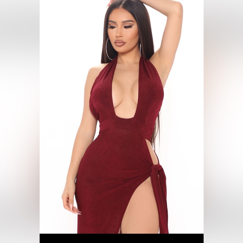 Fashionnnova poly and spandex Nighttime Rider midi dress‎ . NWT. Retail 39.99 - Picture 2 of 6
